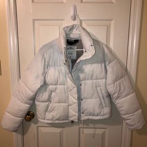 White puffer jacket